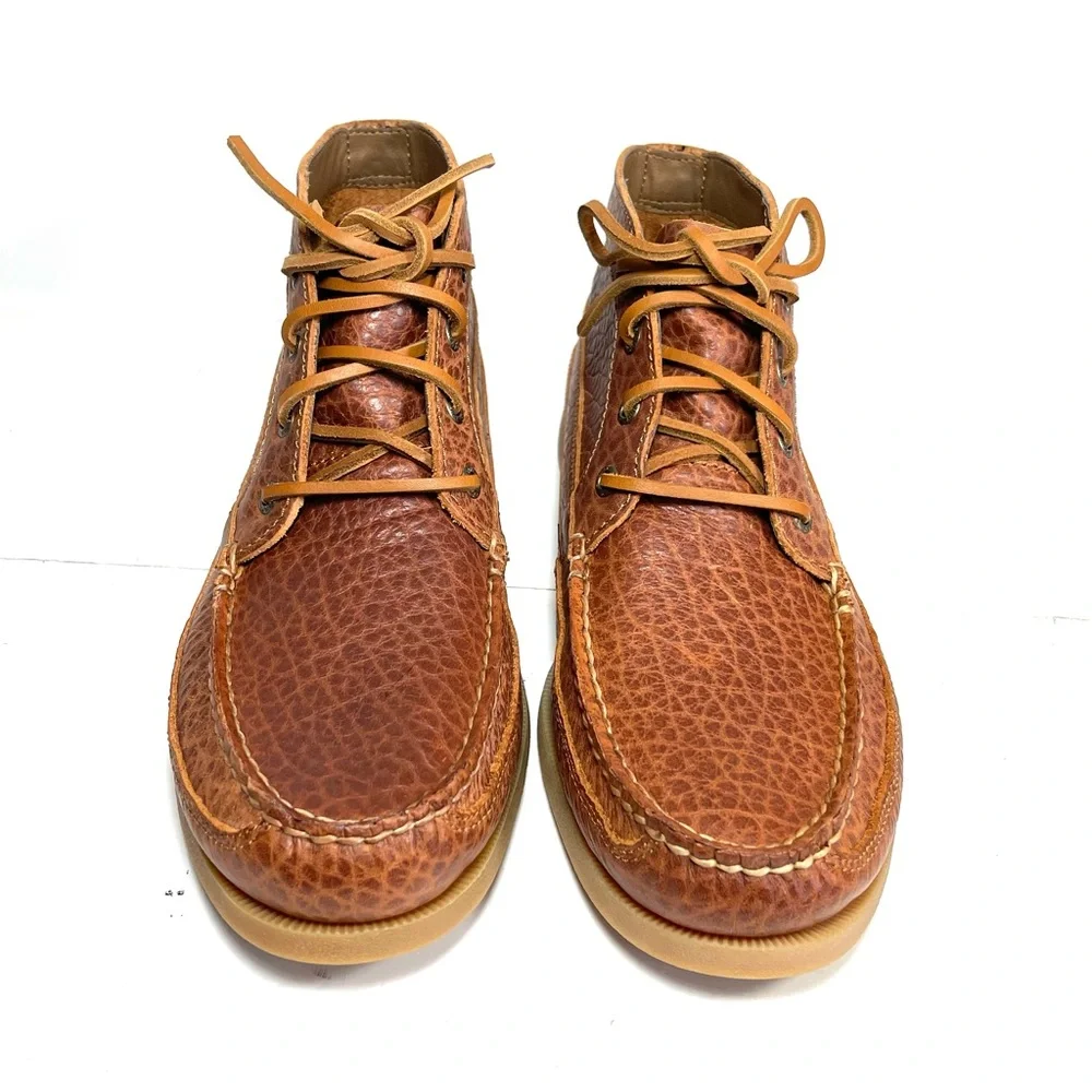 Sperry A/O Mens Boat Chukka Boots‎ Brown Distressed Leather